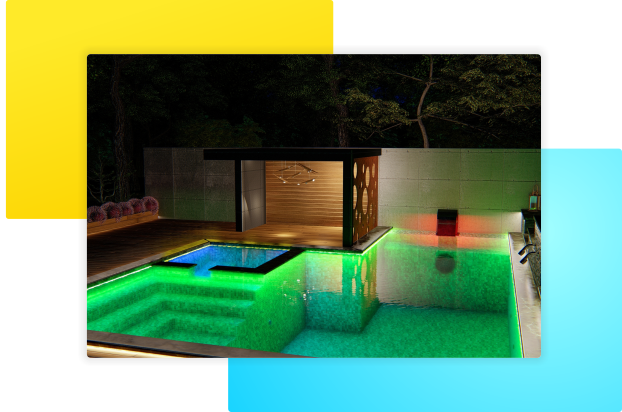 Duda Deck - wizualizacja basenów ogrodowych
